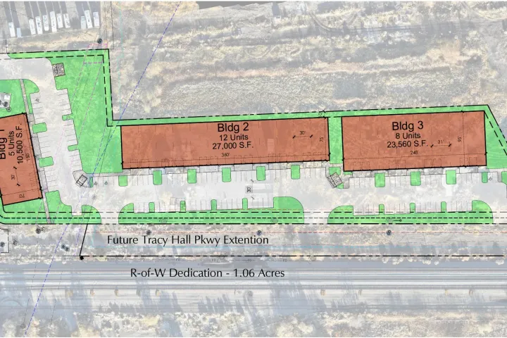 Site plan for the Provo bridge loan property