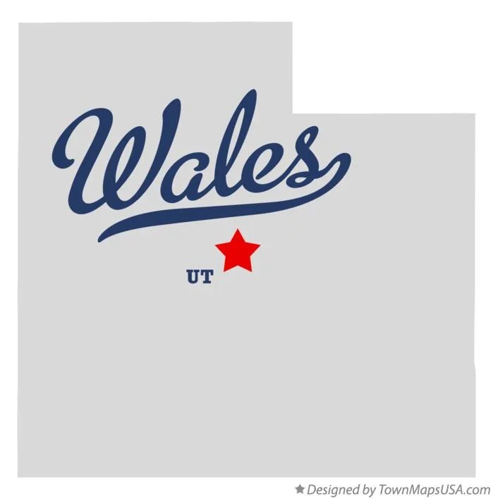 Map of Wales, Utah